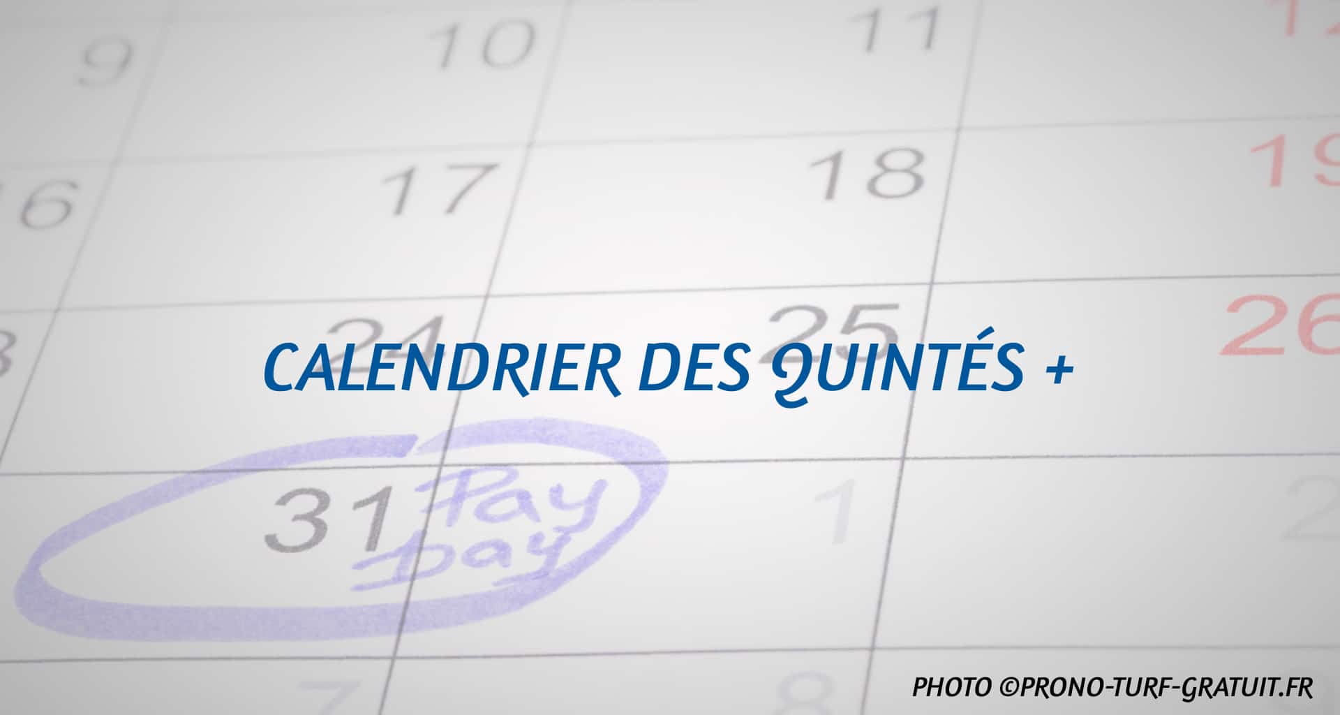 Pmu Calendrier Des Quint S Lieu Date Et Discipline