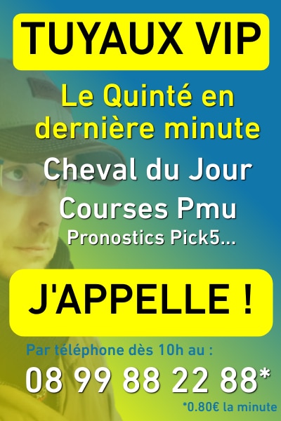 VIP Tuyaux PMU par téléphone pronostics français de grande qualité