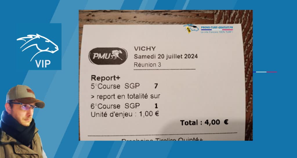 ticket report gagnant