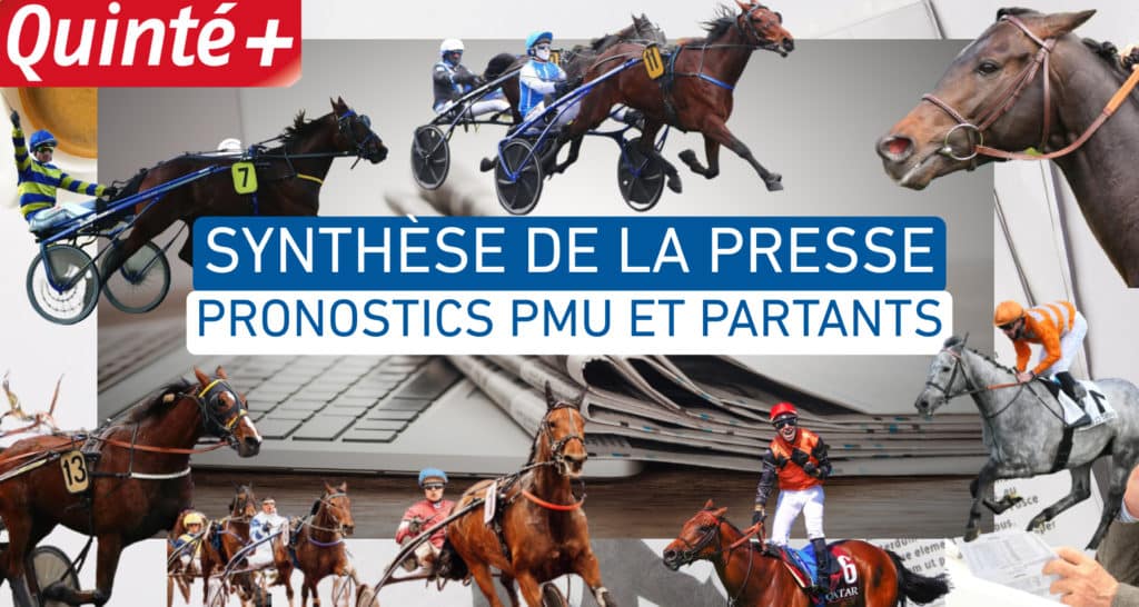 Pronostics PMU Gratuits Synthèse de la Presse et partants du jour