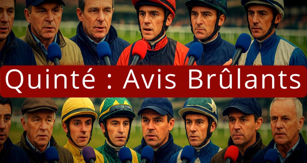 Bruits d'écuries, avis et confidences des entraineurs du quinté et des jockeys