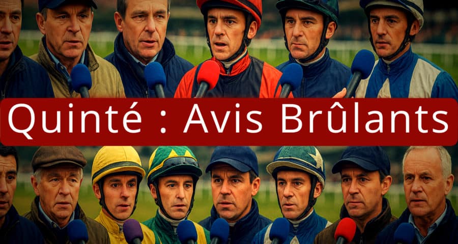 Bruits d'écuries, avis et confidences des entraineurs du quinté et des jockeys