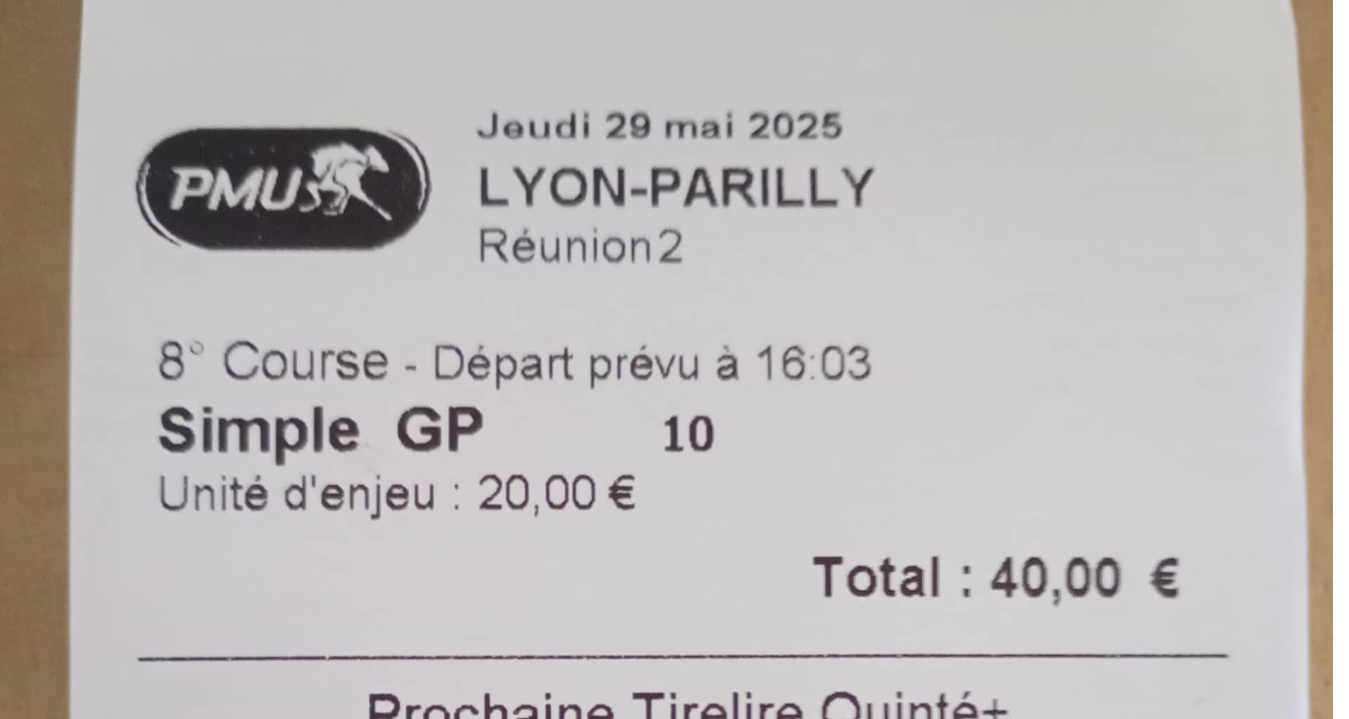 Ticket VIP avec Cheval du jour gagnant et 500€ de gains