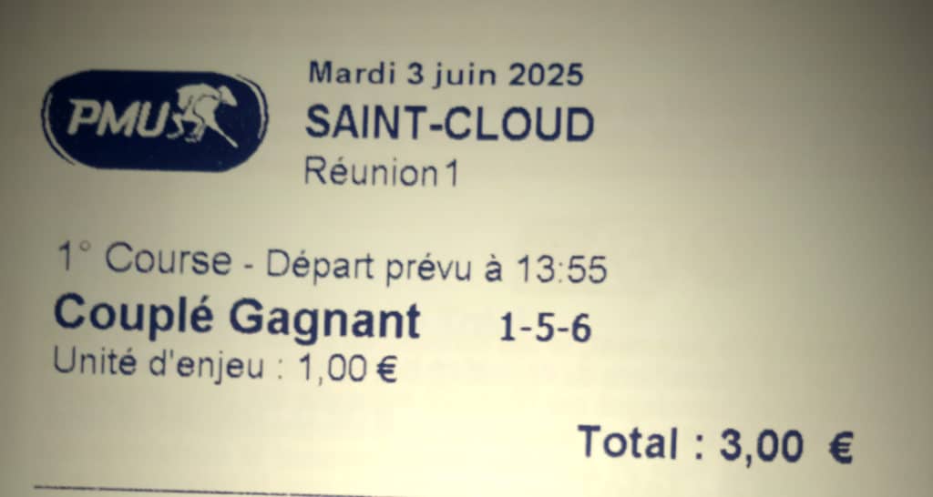 Couplé du jour gagnant dans le quinté Couplé du jour gagnant dans le quinté